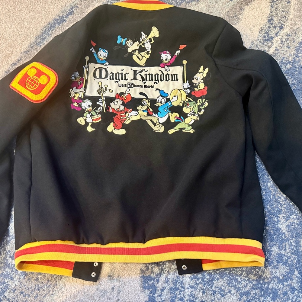 Disney Magic Kingdom Bomber Jacket - Black and Yellow